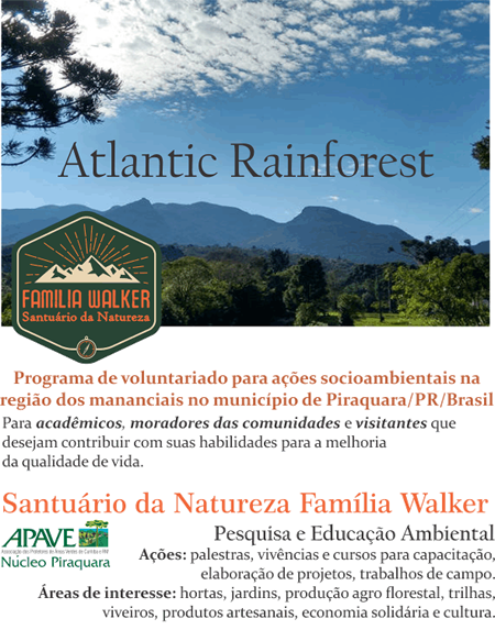 Pamfleto Santuario da Natureza Familia Walker