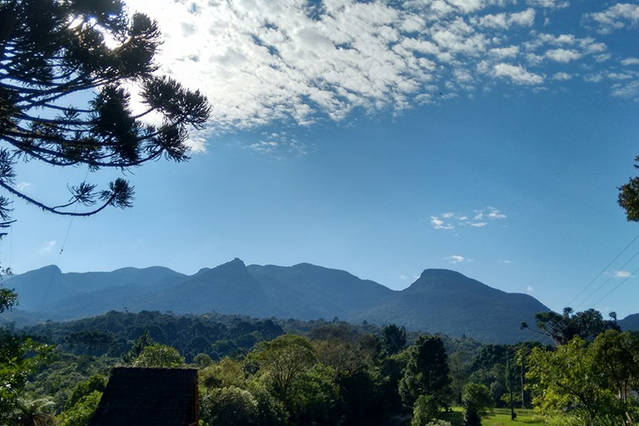 A Serra da Melan&ccedil;a atr&aacute;s do Santu&aacute;rio da Natureza Fam&iacute;lia Walker